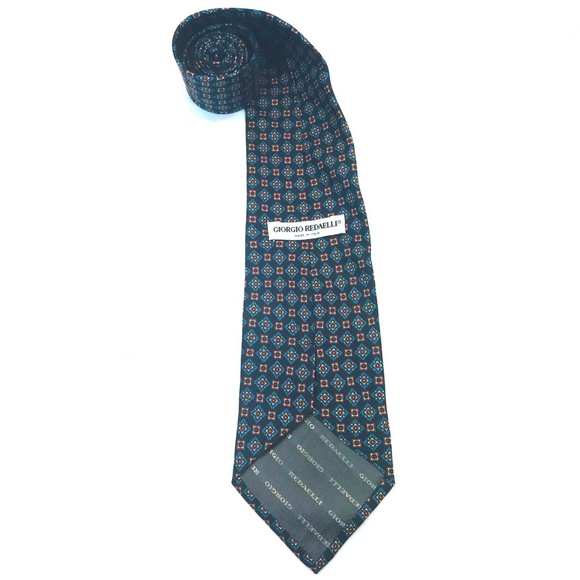Giorgio Redaelli Mens Tie Necktie 100% Silk - Picture 5 of 10